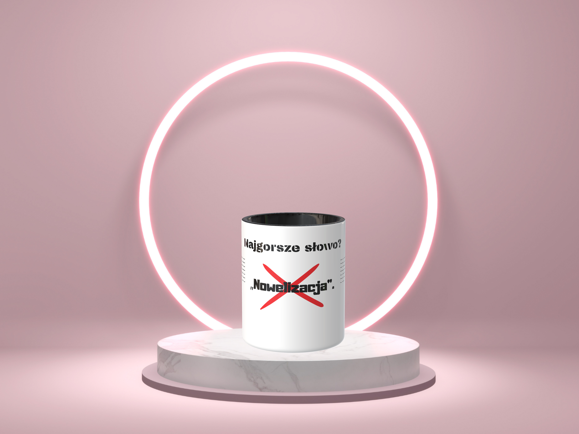 Śmieszny Kubek Dla Księgowych - Najgorsze słowo Nowelizacja