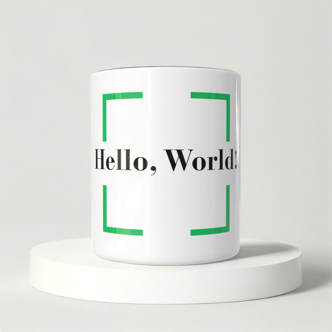 Śmieszny Kubek Dla Programistow - Hello, World!