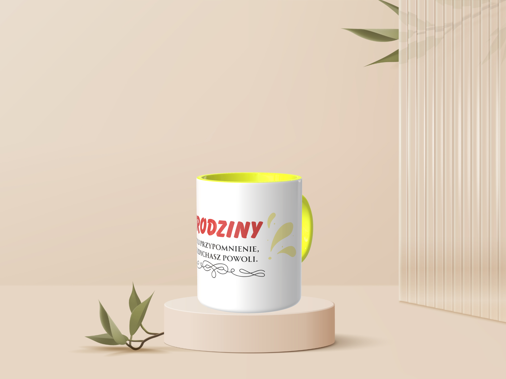 Śmieszny Kubek Na urodziny - Urodziny, czyli przypomnienie, że zdychasz powoli