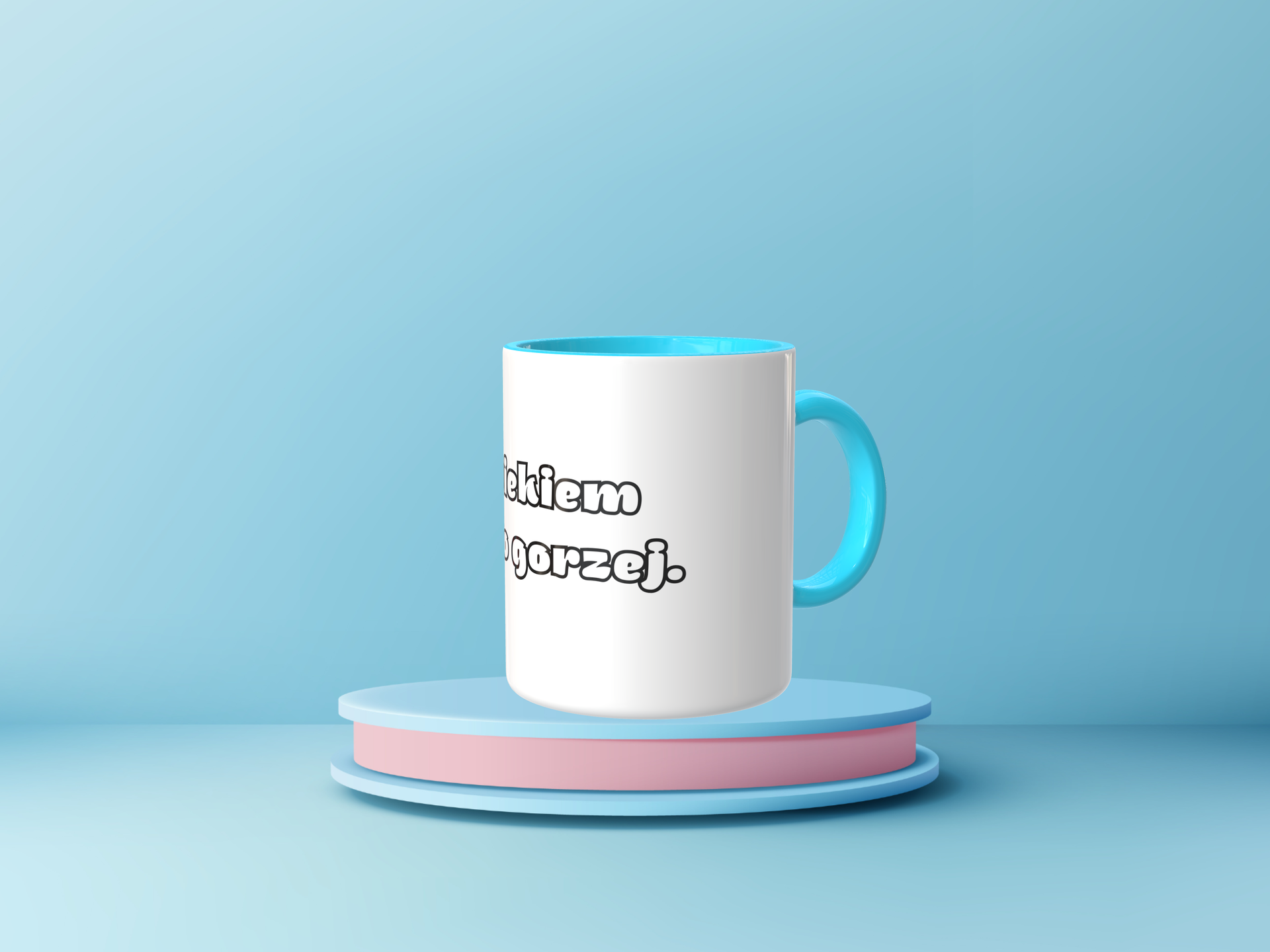 Śmieszny Kubek Na urodziny - Z wiekiem tylko gorzej