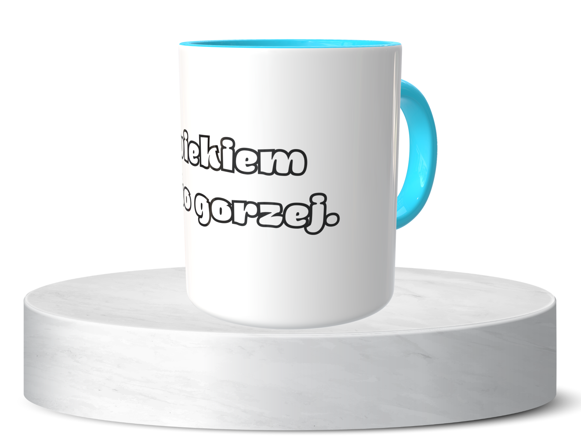 Śmieszny Kubek Na urodziny - Z wiekiem tylko gorzej