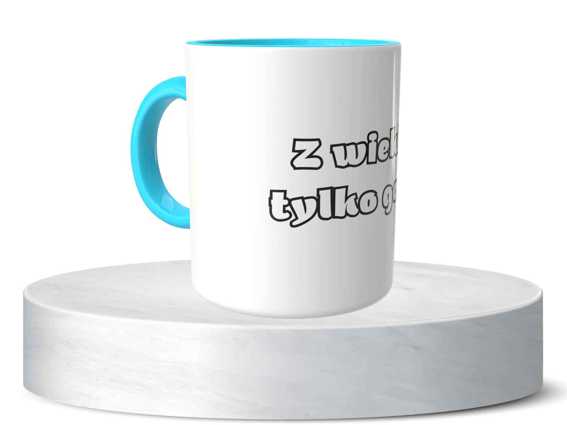 Śmieszny Kubek Na urodziny - Z wiekiem tylko gorzej