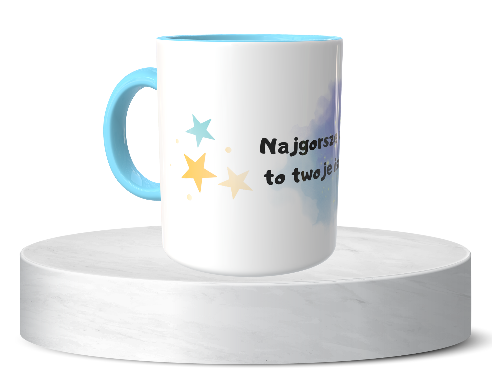 Śmieszny Kubek Niegrzeczne - Najgorsze w tobie to twoje istnienie