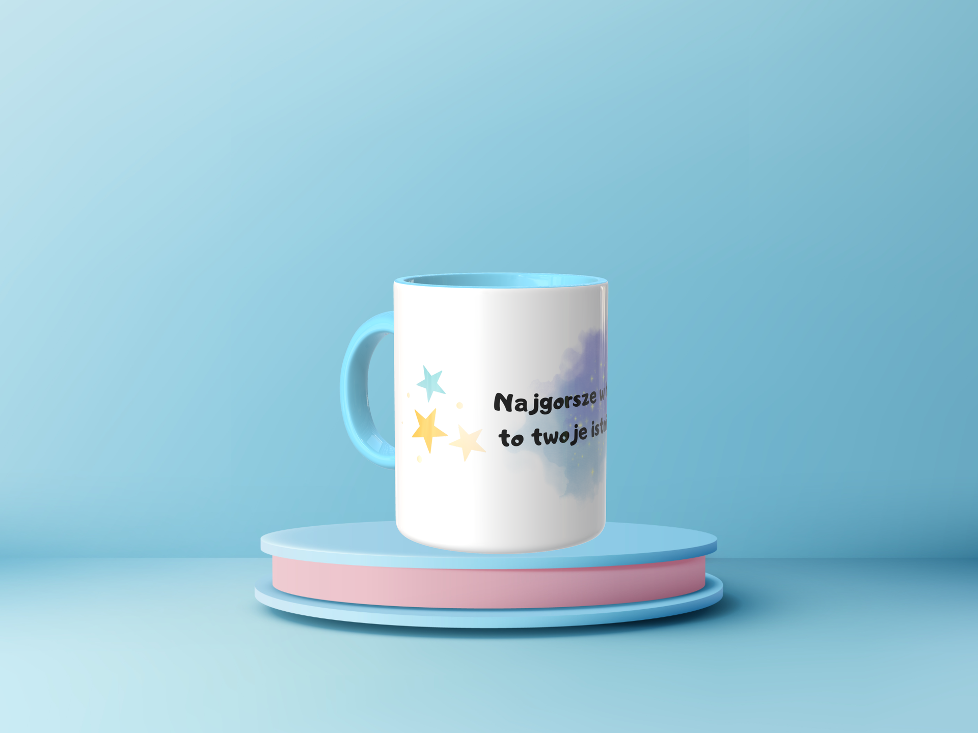 Śmieszny Kubek Niegrzeczne - Najgorsze w tobie to twoje istnienie