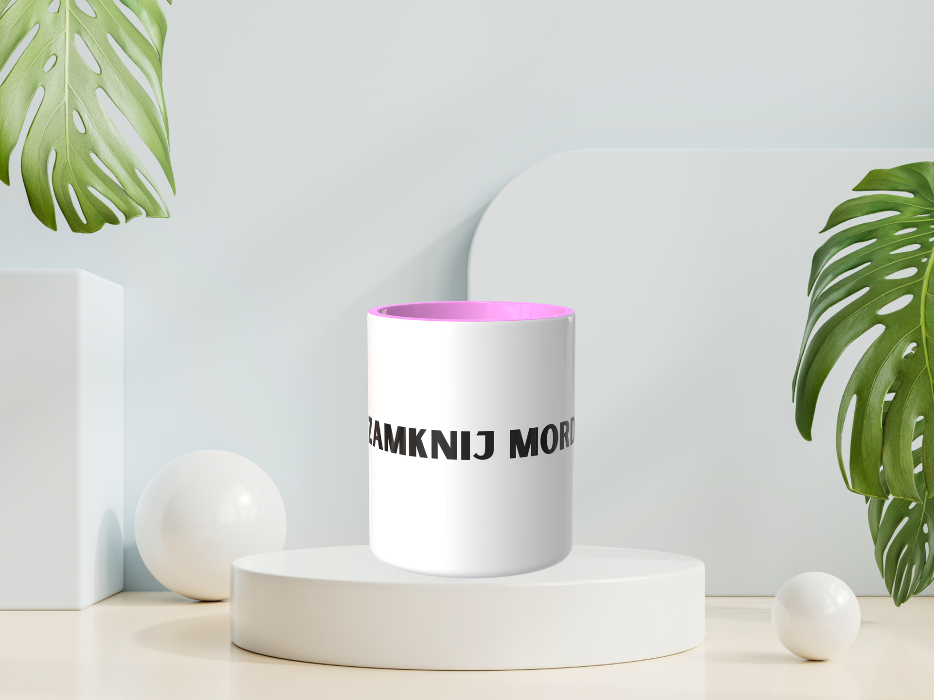 Śmieszny Kubek Niegrzeczne - Zamknij mordę