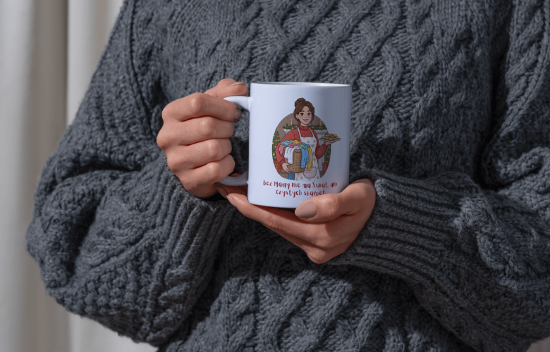 Świąteczny Kubek na Święta - Bez Mamy nie ma Świąt ani czystych skarpet - obrazek 5