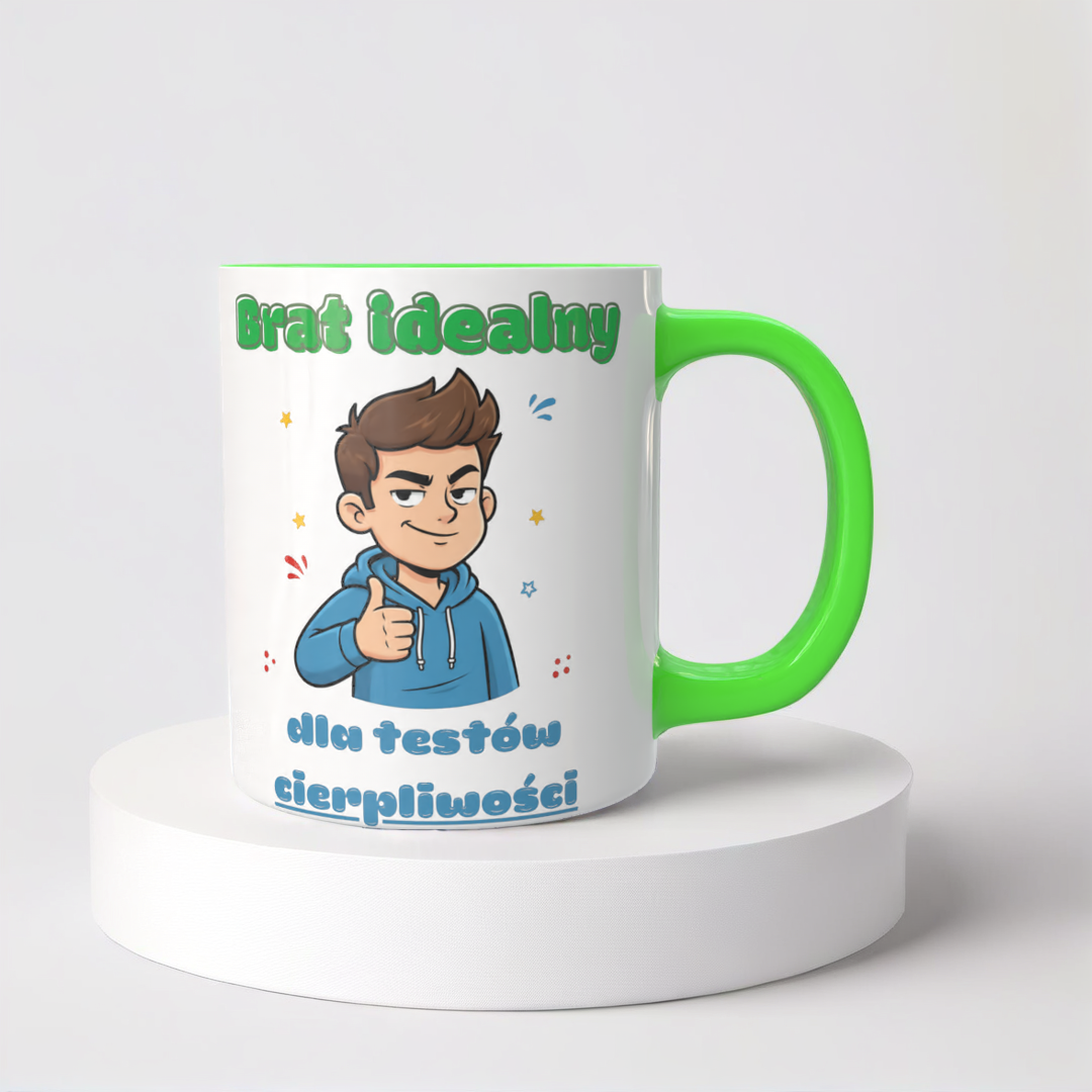 Świąteczny Kubek na Święta - Brat idealny - dla testów cierpliwości