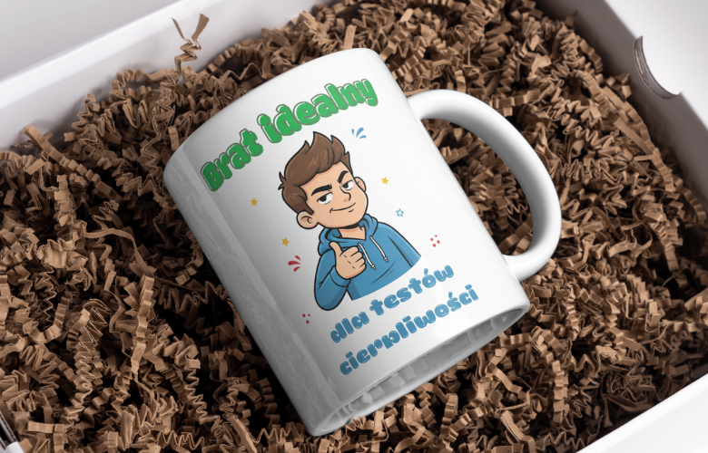 Świąteczny Kubek na Święta - Brat idealny - dla testów cierpliwości - obrazek 5