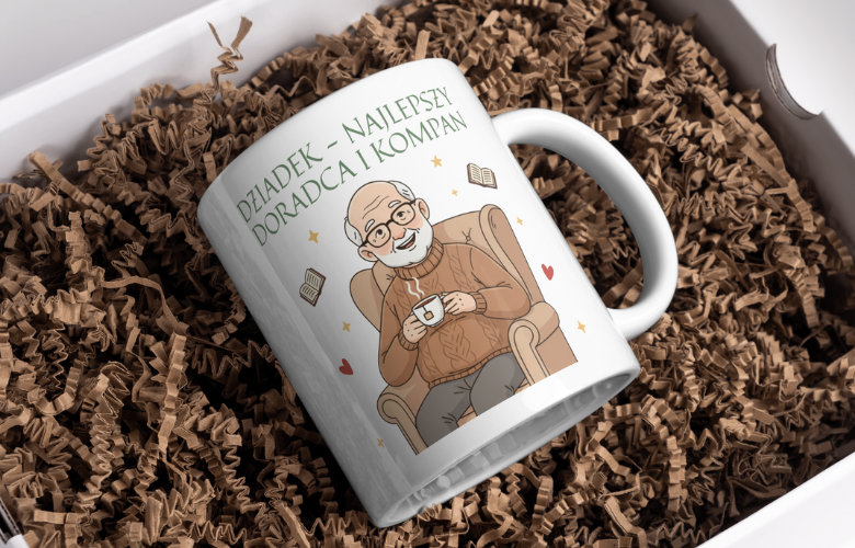 Świąteczny Kubek na Święta - Dziadek - najlepszy doradca i kompan - obrazek 2