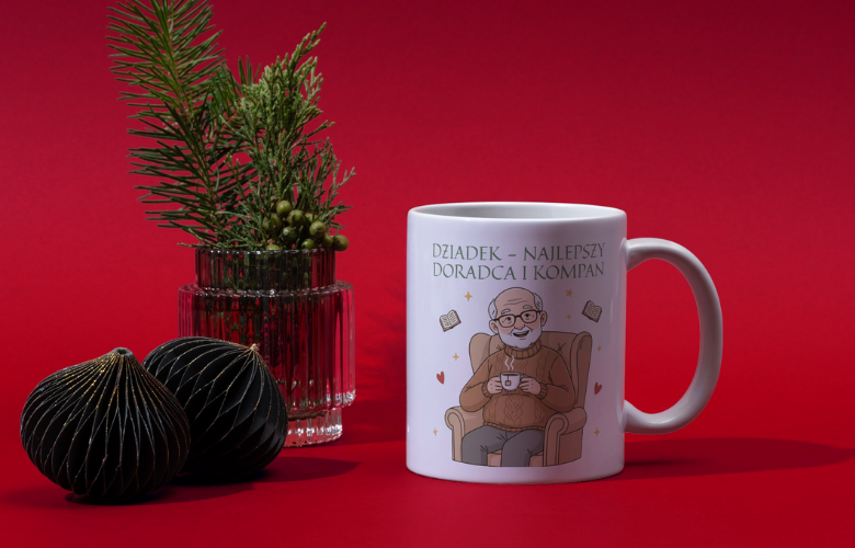 Świąteczny Kubek na Święta - Dziadek - najlepszy doradca i kompan - obrazek 4