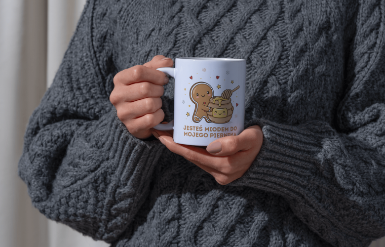 Świąteczny Kubek na Święta - Jesteś miodem do mojego piernika - obrazek 4