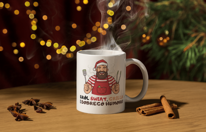 Świąteczny Kubek na Święta - Król Świąt, grilla i dobrego humoru - obrazek 3