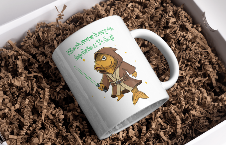 Świąteczny Kubek na Święta - Niech moc karpia będzie z Tobą! - obrazek 6