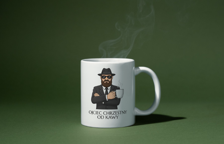 Świąteczny Kubek na Święta - Ojciec chrzestny od kawy - obrazek 2