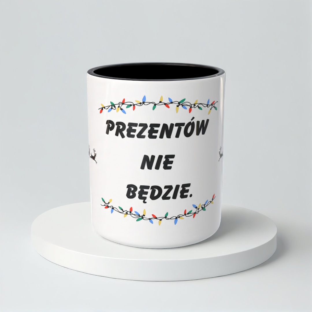 Świąteczny Kubek na Święta - Prezentów nie będzie