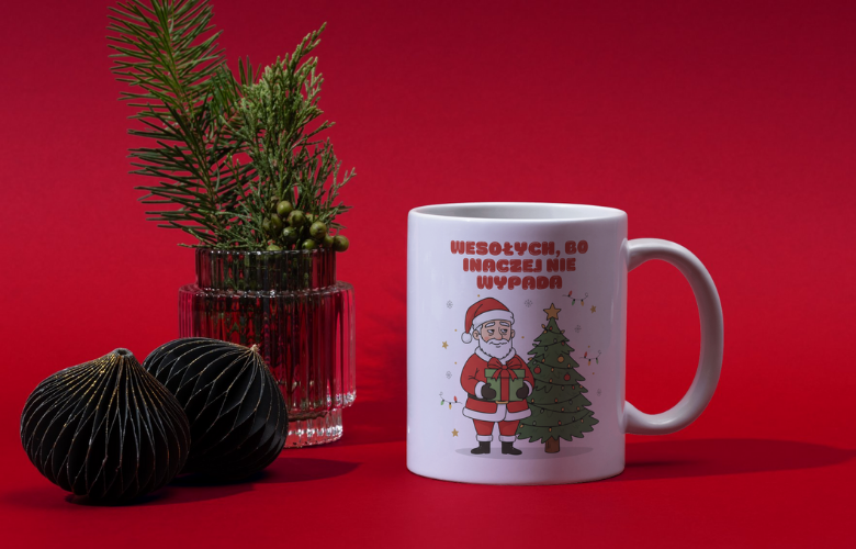 Świąteczny Kubek na Święta - Wesołych, bo inaczej nie wypada - obrazek 3