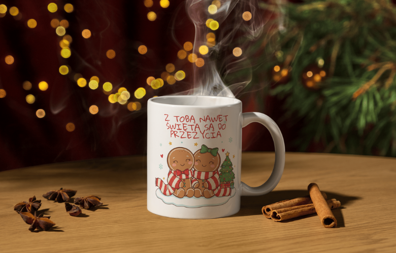 Świąteczny Kubek na Święta - Z Tobą nawet Święta są do przeżycia - obrazek 6