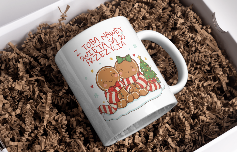 Świąteczny Kubek na Święta - Z Tobą nawet Święta są do przeżycia - obrazek 2