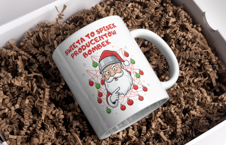 Świąteczny Kubek na Święta - Święta to spisek producentów bombek - obrazek 2