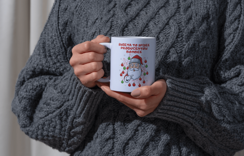 Świąteczny Kubek na Święta - Święta to spisek producentów bombek - obrazek 4